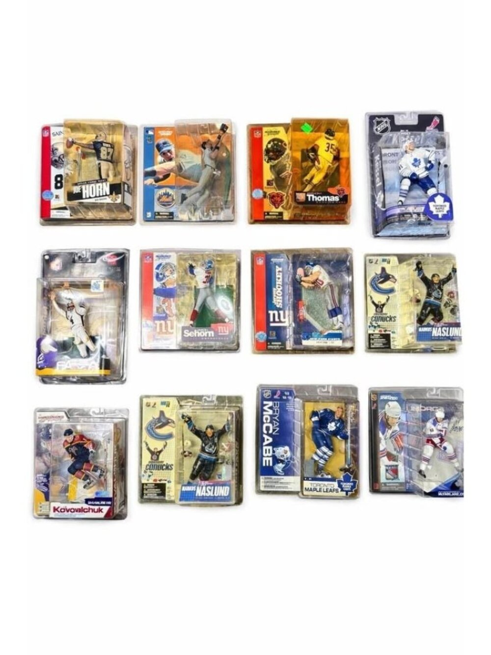 🔥 Vintage Sports Action Figure Lot – NHL / NFL / MLB – Sealed